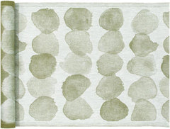 Lapuan Kankurit Sade bench towel 46x150 cm 4/white-olive linen-cotton - Soposopo