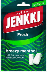 Jenkki Fresh Breezy Menthol xylitol gum 35g - Soposopo