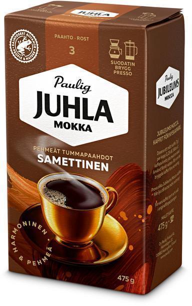 Paulig Juhla Mocha Velvety coffee with filter 475g - Soposopo