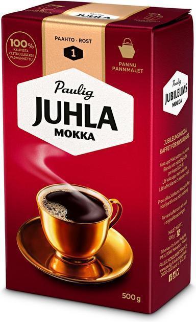 Paulig Juhla Mocha coffee pan grinder 500g - Soposopo