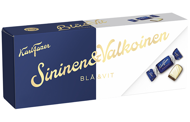 Karl Fazer Blue & White Chocolate Pralines 250 g | Milk & White