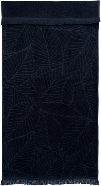 Leaf-Patterned House Kyla Jacquard Bath Towel 100% Cotton 70x140 cm - Soposopo