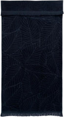 Leaf-Patterned House Kyla Jacquard Bath Towel 100% Cotton 70x140 cm - Soposopo