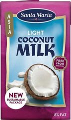Santa Maria Coconut Milk Light Coconut Milk Low fat 250 ml - Soposopo