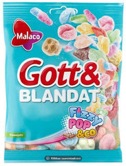Malaco Gott Och Blandat Fizzy Sweet Mix Candy 170g - Soposopo