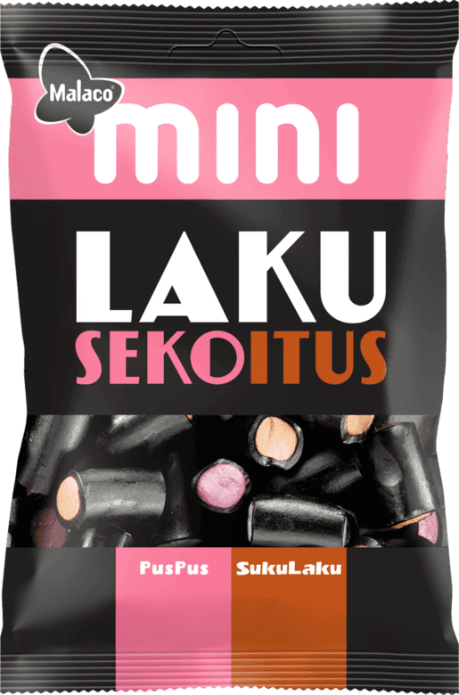 Malaco Mini Liquid Mix Confectionery Liquorice 110g - Soposopo
