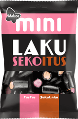 Malaco Mini Liquid Mix Confectionery Liquorice 110g - Soposopo