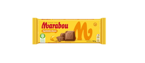 Marabou Apelsinkrokant Chocolate Bar 160g with Orange Croquant - Soposopo
