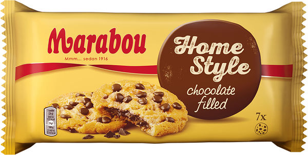 Marabou Milk Chocolate Biscuits with Chocolate Cream Filling 182g - Soposopo