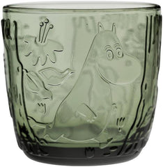 Moomin Arabia Finland Moomin Drinking Glass 28cl Pine Green 2pcs - Soposopo