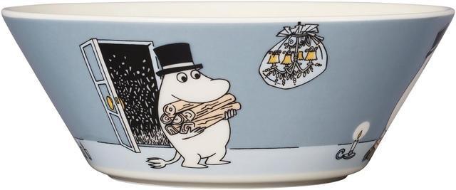 Moomin Arabia Moomin Bowl Moominpappa 15cm Grey - Soposopo