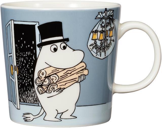 Moomin Arabia Moomin Mug Moominpappa 0.3L Grey - Soposopo