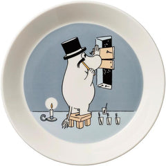 Moomin Arabia Moomin Moominpappa Plate 19cm Grey - Soposopo
