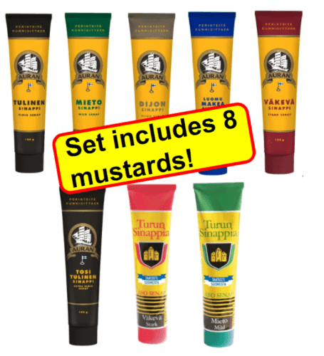Mustard Mix Set Auran Sinappi and Turun Sinappia 125g x 8 Tubes - Soposopo