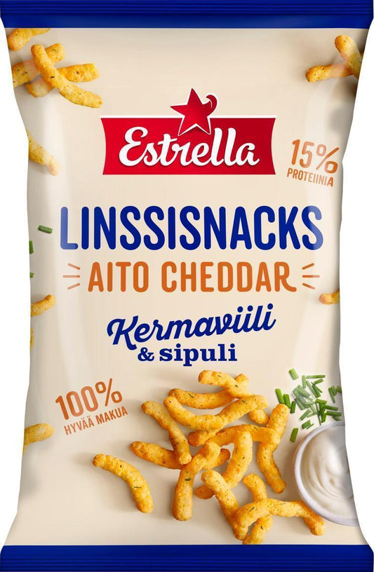 Estrella Lentil Snacks Sourcream and Onion 125g - Soposopo