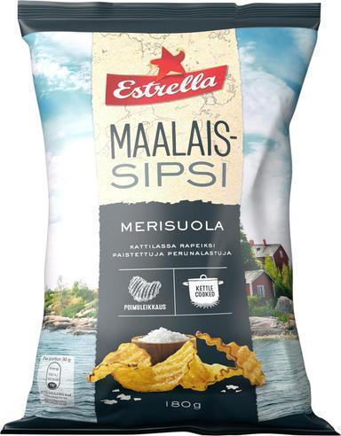 Estrella Country Style Chips Sea Salt 180g - Soposopo