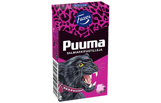 Fazer Pantteri Puuma dragees Pastilles 1 Box of 38g - Soposopo