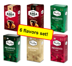 Paulig Coffee Set - Fine Grind - Filter Blend Ground Coffee 3kg 6 packs - Soposopo