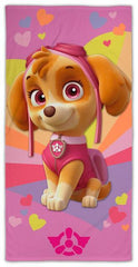 Children's bath towel Paw Patrol 70x140 cm pink - Soposopo