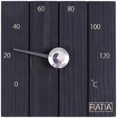 Ratia sauna thermometer Pier black - Soposopo