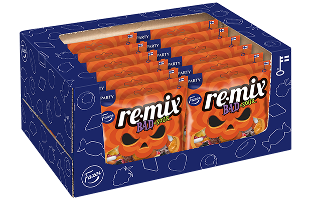 Fazer Remix Bad +Sour Halloween Candy Bag 300 g | Sour Fruit
