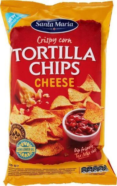 Santa Maria Tortilla Chips Cheese flavoured corn tortilla chips 185 g - Soposopo