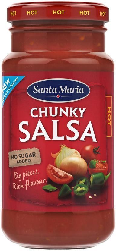Santa Maria 230G Chunky Salsa Hot - Soposopo