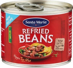 Santa Maria Refried Beans. cooked pinto beans 215g - Soposopo