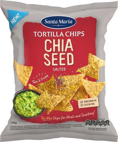 Santa Maria Tortilla Chips Chia Seed 130G - Soposopo