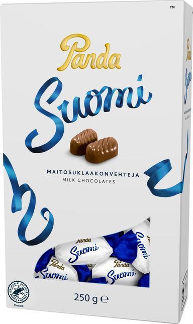 Panda Finland milk chocolate confectionery 250g - Soposopo