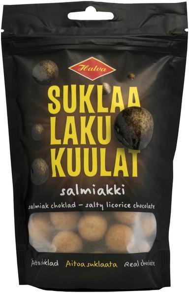 Halva Chocolate balls salmiakki 130 g - Soposopo