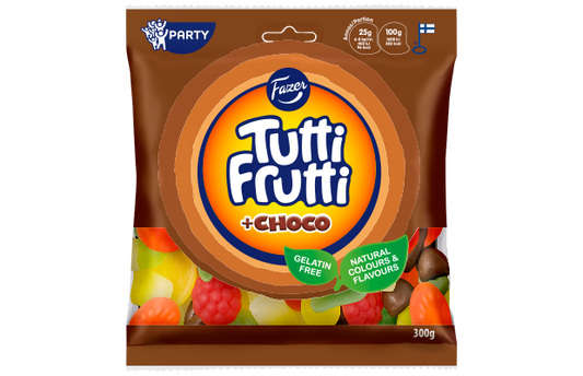 Fazer Tutti Frutti Chocolate 1 Pack of 300g - Soposopo