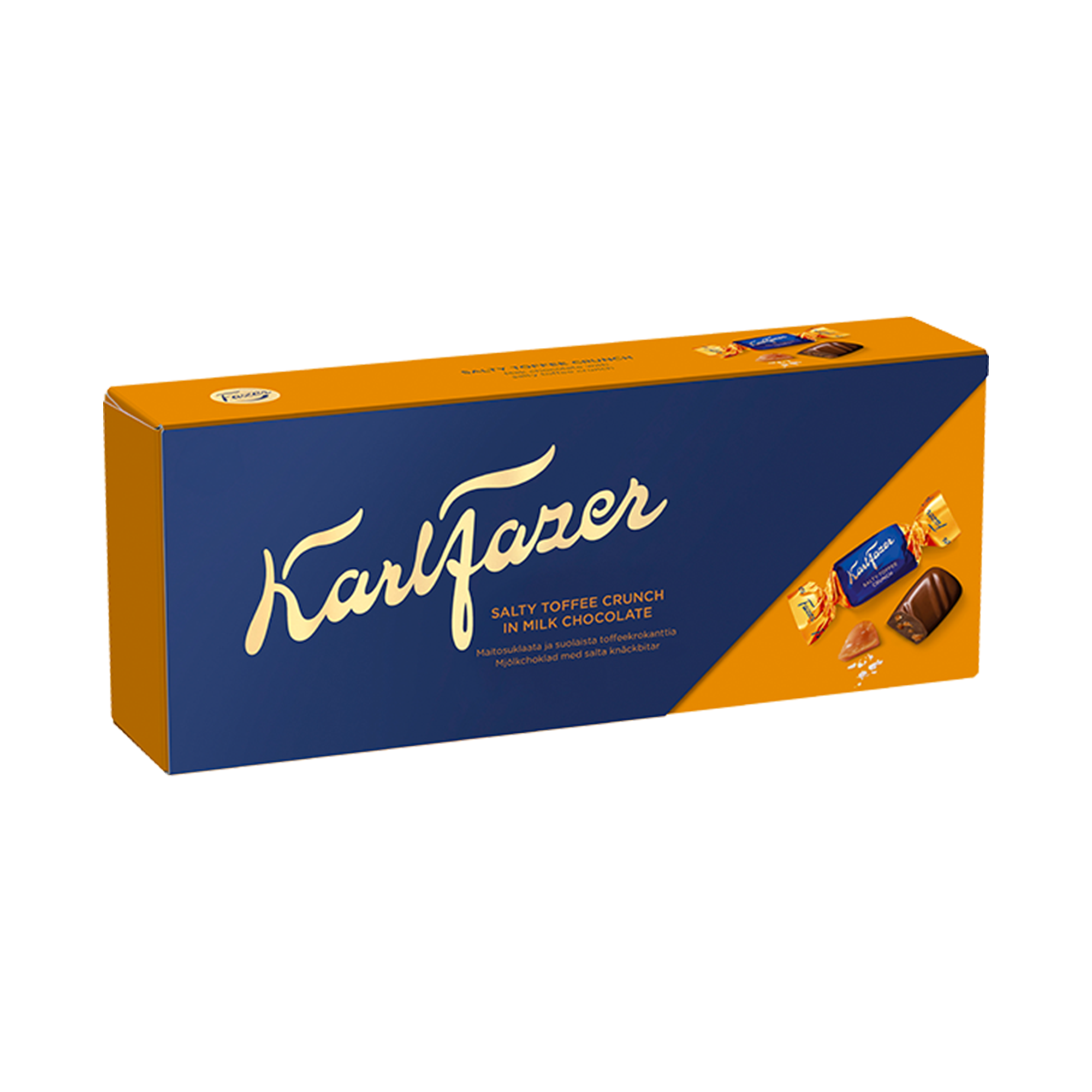 Fazer Karl Fazer Salty Toffee Crunch chocolate 1 Box of 250g - Soposopo