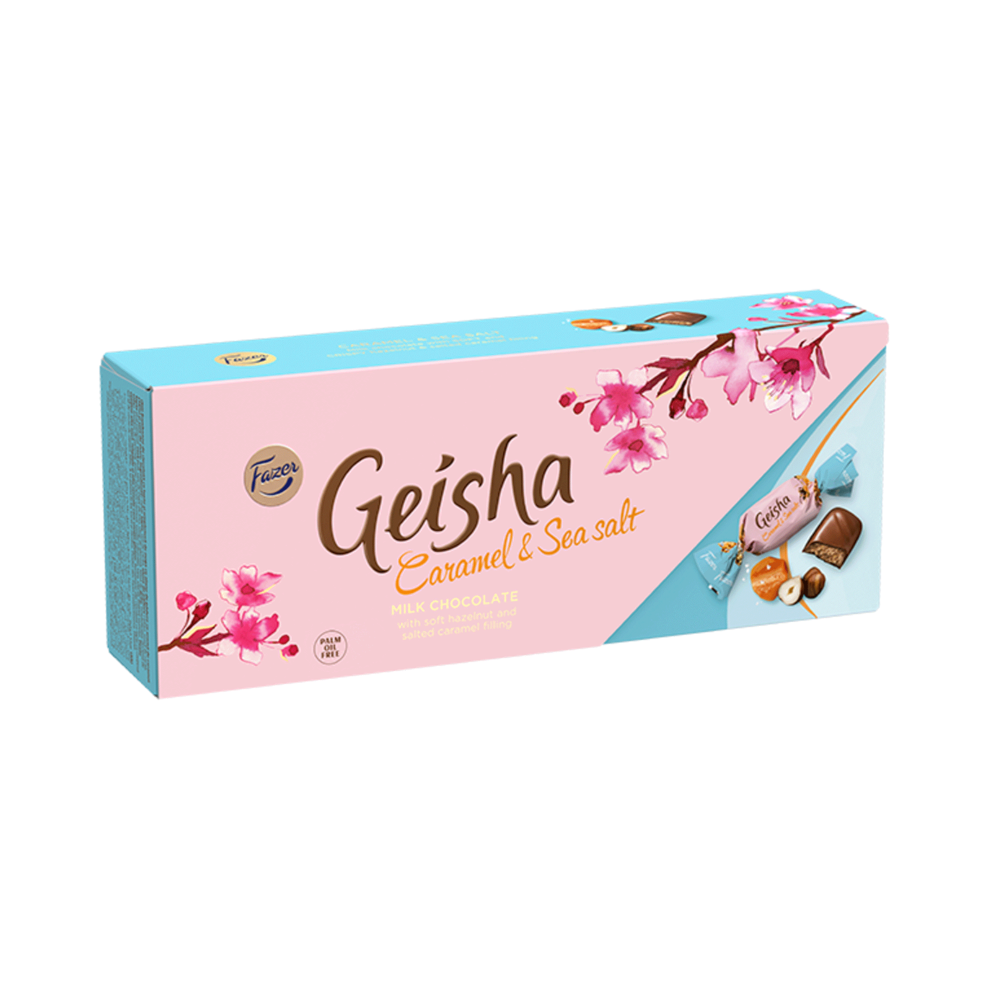 Fazer Geisha Seasalt & Caramel chocolate 1 Box of 250g - Soposopo