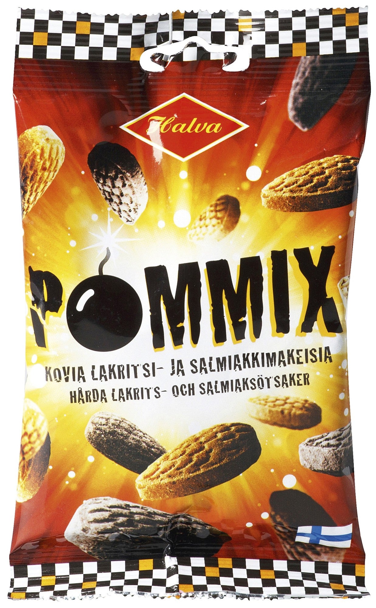 Halva Pommix Salmiakki Licorice 100g Sweet Treat - Soposopo
