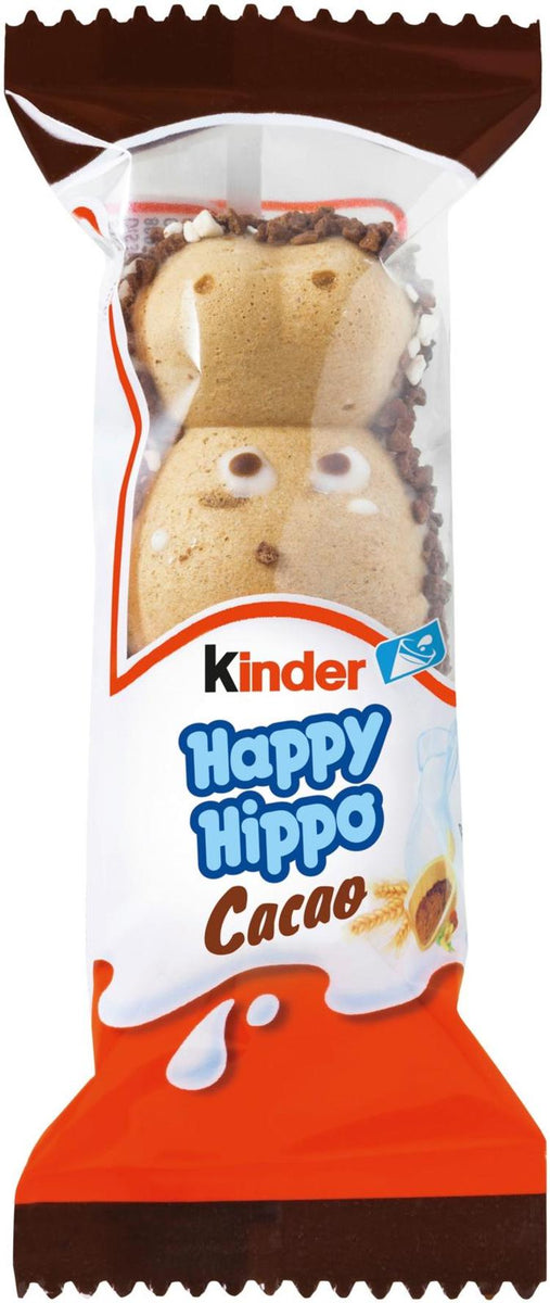 Kinder Happy Hippo Milk and cocoa cream filled crispy waffle bar 20,7g –  Soposopo