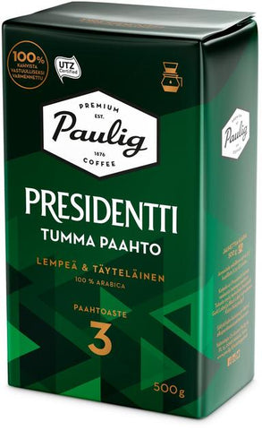 Paulig President Dark Roast coffee filter coffee 500g