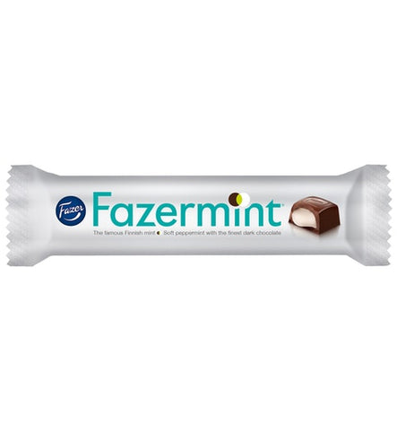 Fazer Fazermint filled dark Chocolate 1 bar of 41g 1.4oz