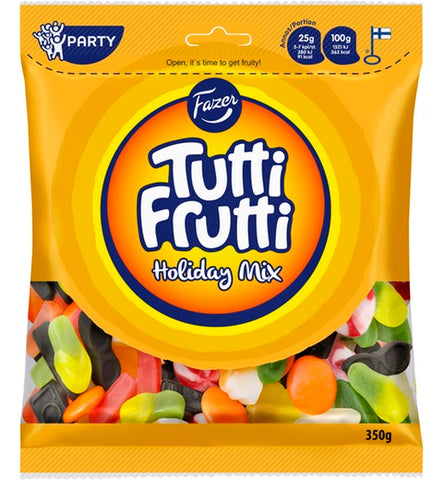 Fazer Tutti Frutti Holiday Mix Jumbo Gummy 1 Pack of 350g 12.3oz