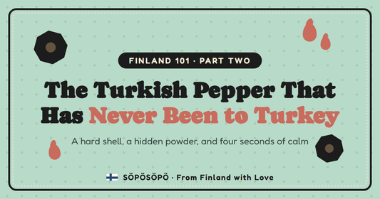 Tyrkisk Peber — the Turkish pepper that has never been to Turkey, retro illustration