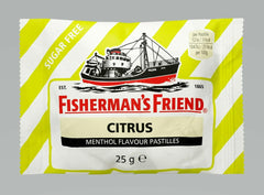 FISHERMAN'S FRIEND Sugar-Free Citrus Pastilles 1 Pack of 25g 2.7oz | Soposopo