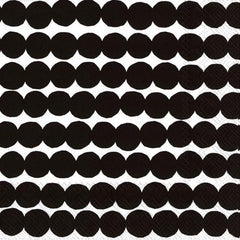 Marimekko 33cm Räsymatto black napkin pack of 20