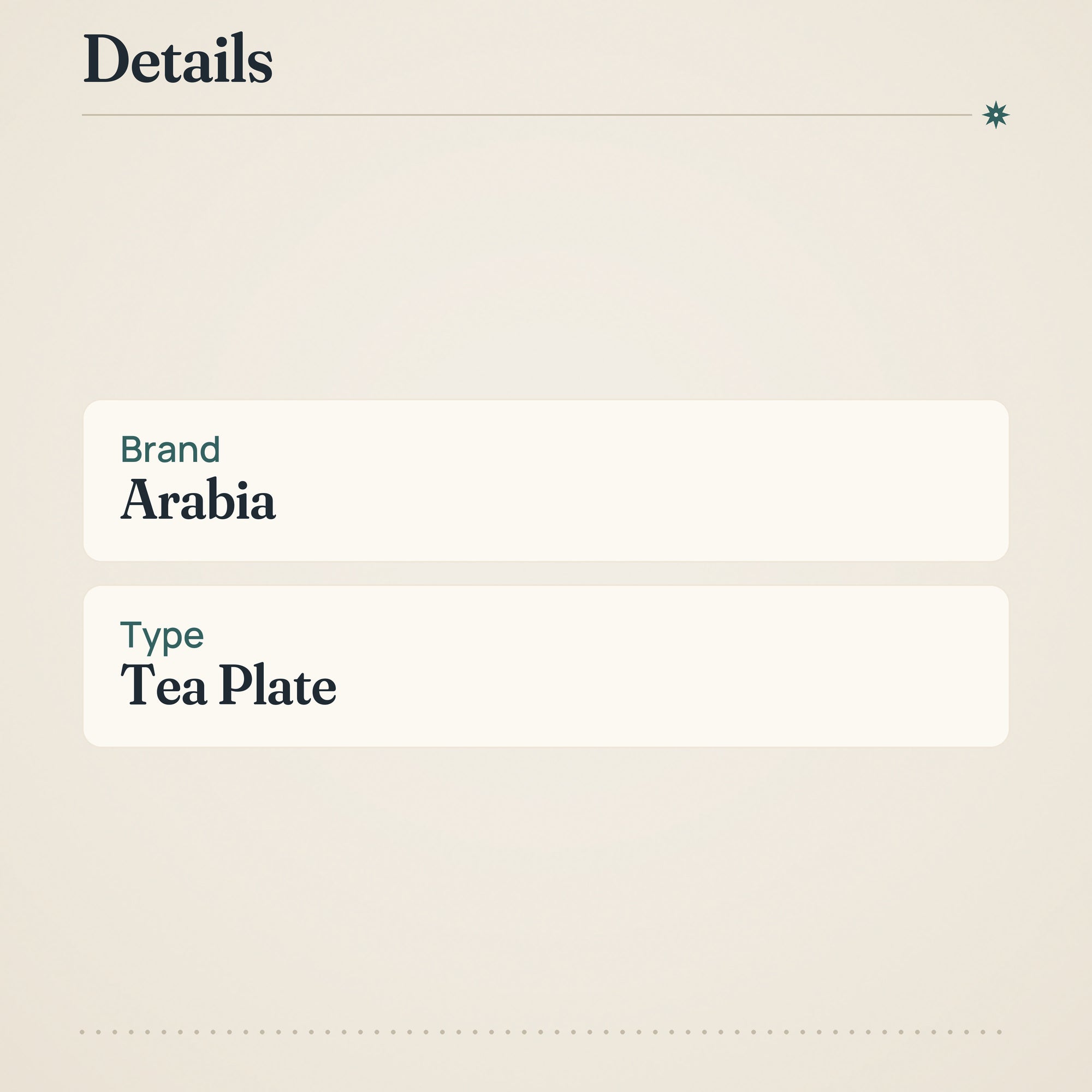 Arabia Tea Plate 24h 17 cm – product details