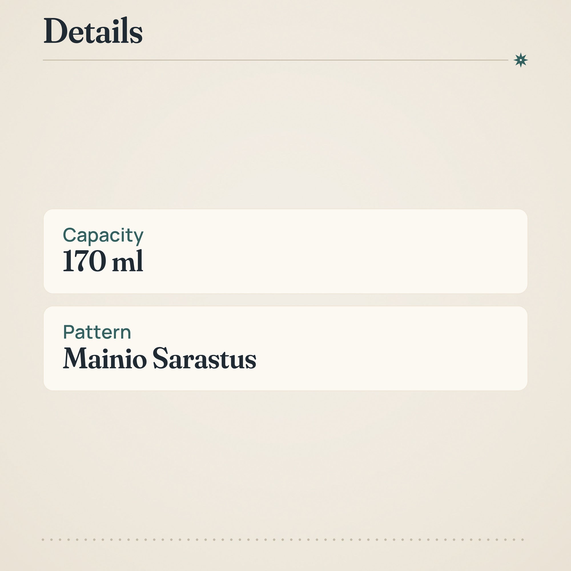 Arabia Mainio Sarastus Cup 170ml – product details