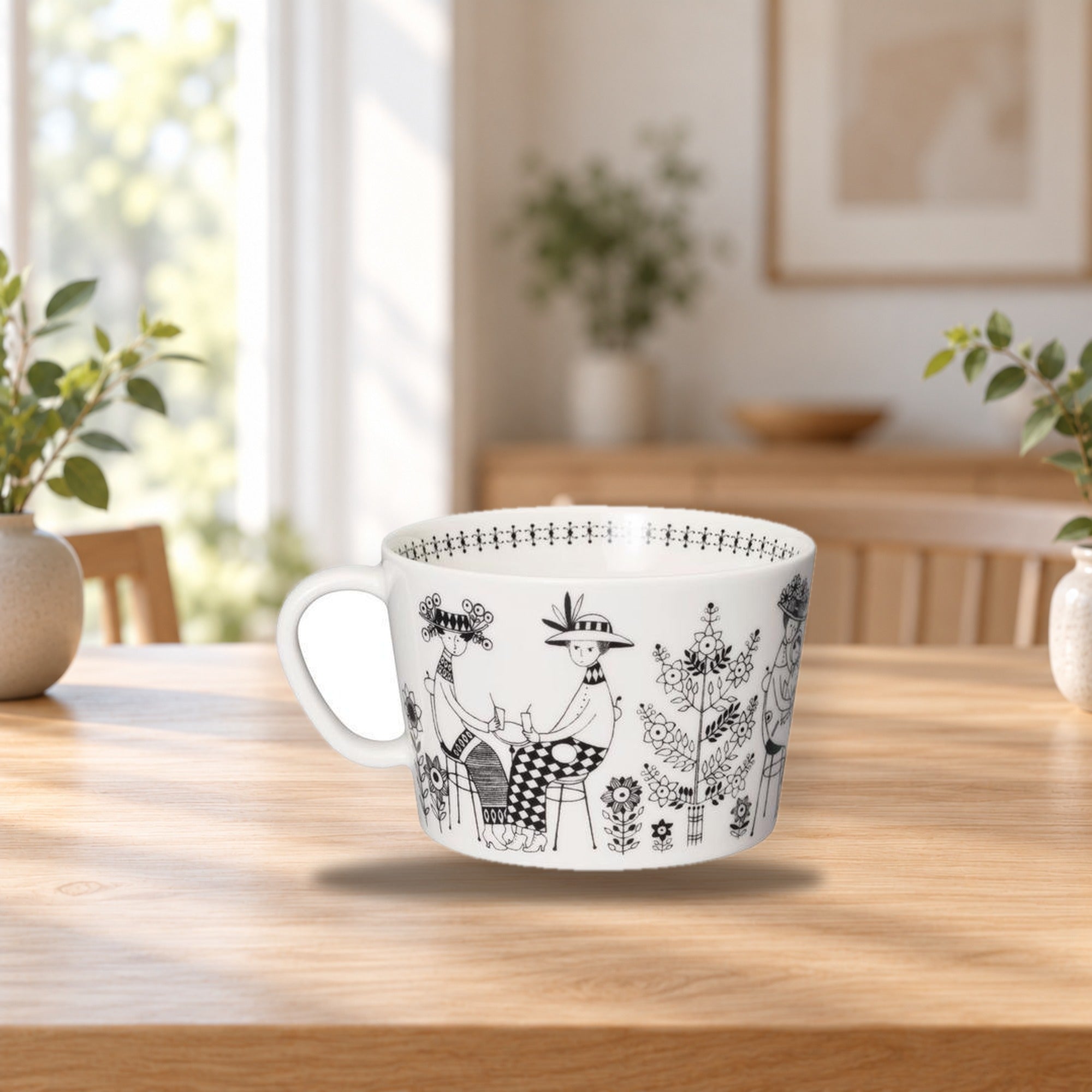 Arabia Emilia Cup 0.4L – product photo on a table