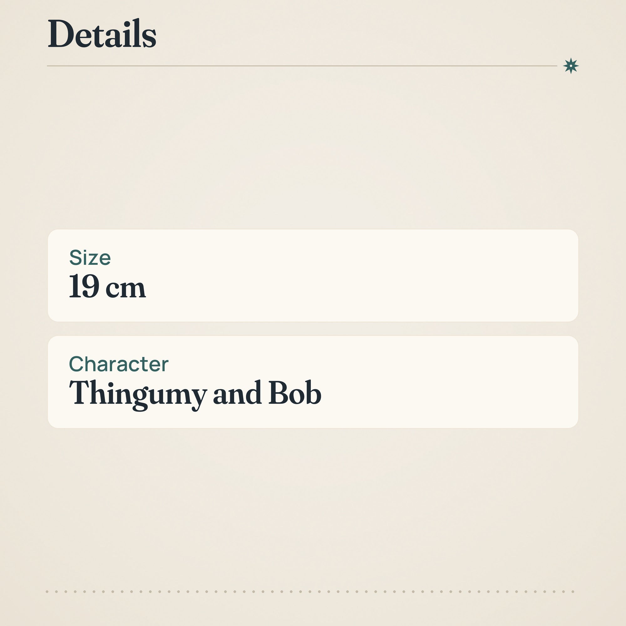 Thingumy and Bob 19cm Plate – product details