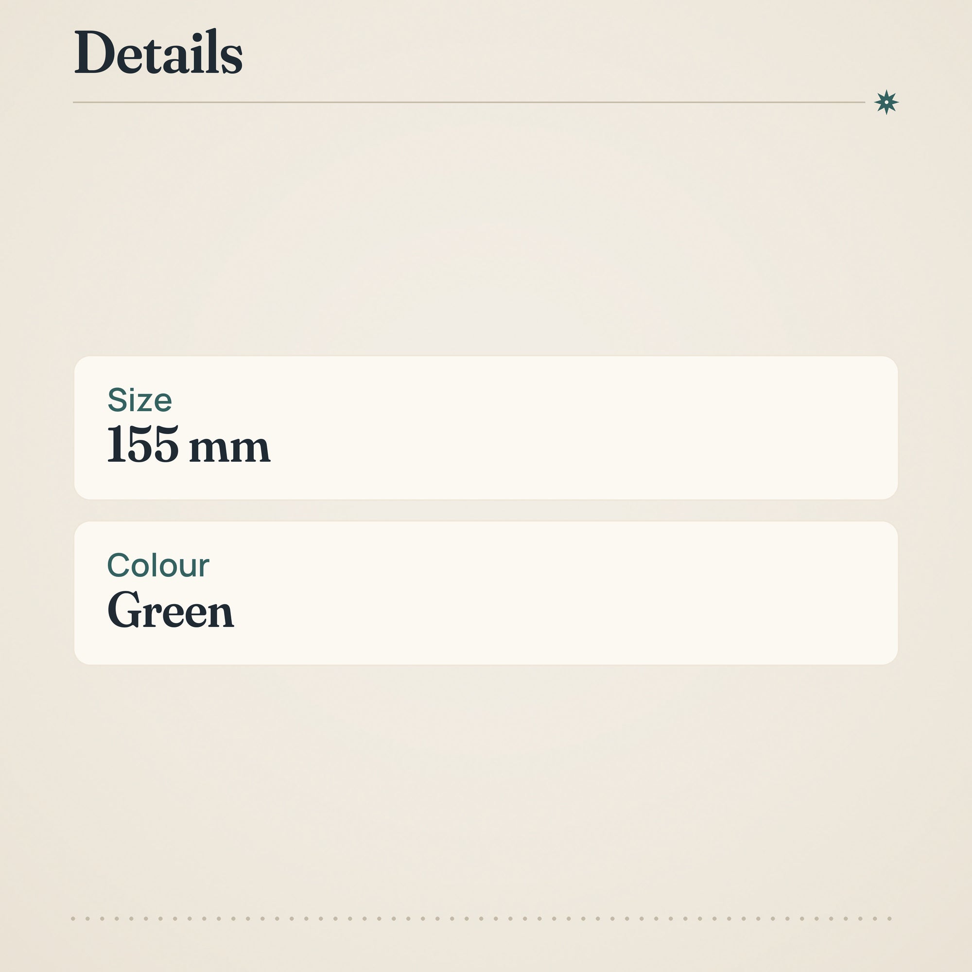 Moomin Plate 155mm Pine Green – product details