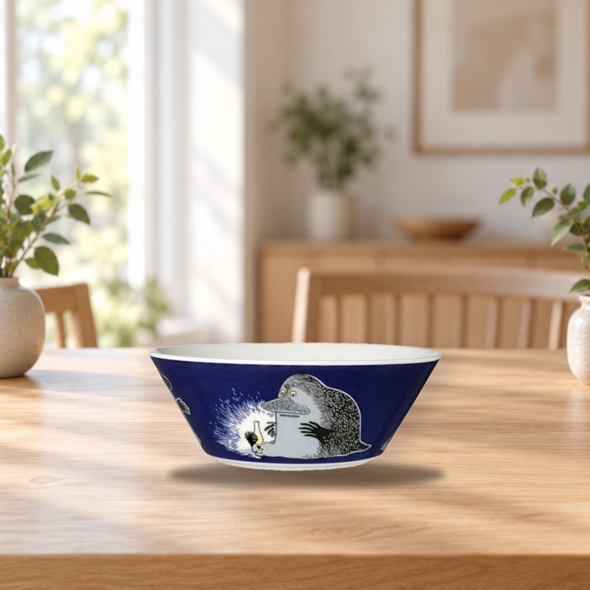 Moomin Bowl Groke 15cm – product photo on a table