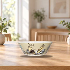Moomin Bowl 15cm Rat King in Cave – product photo on a table