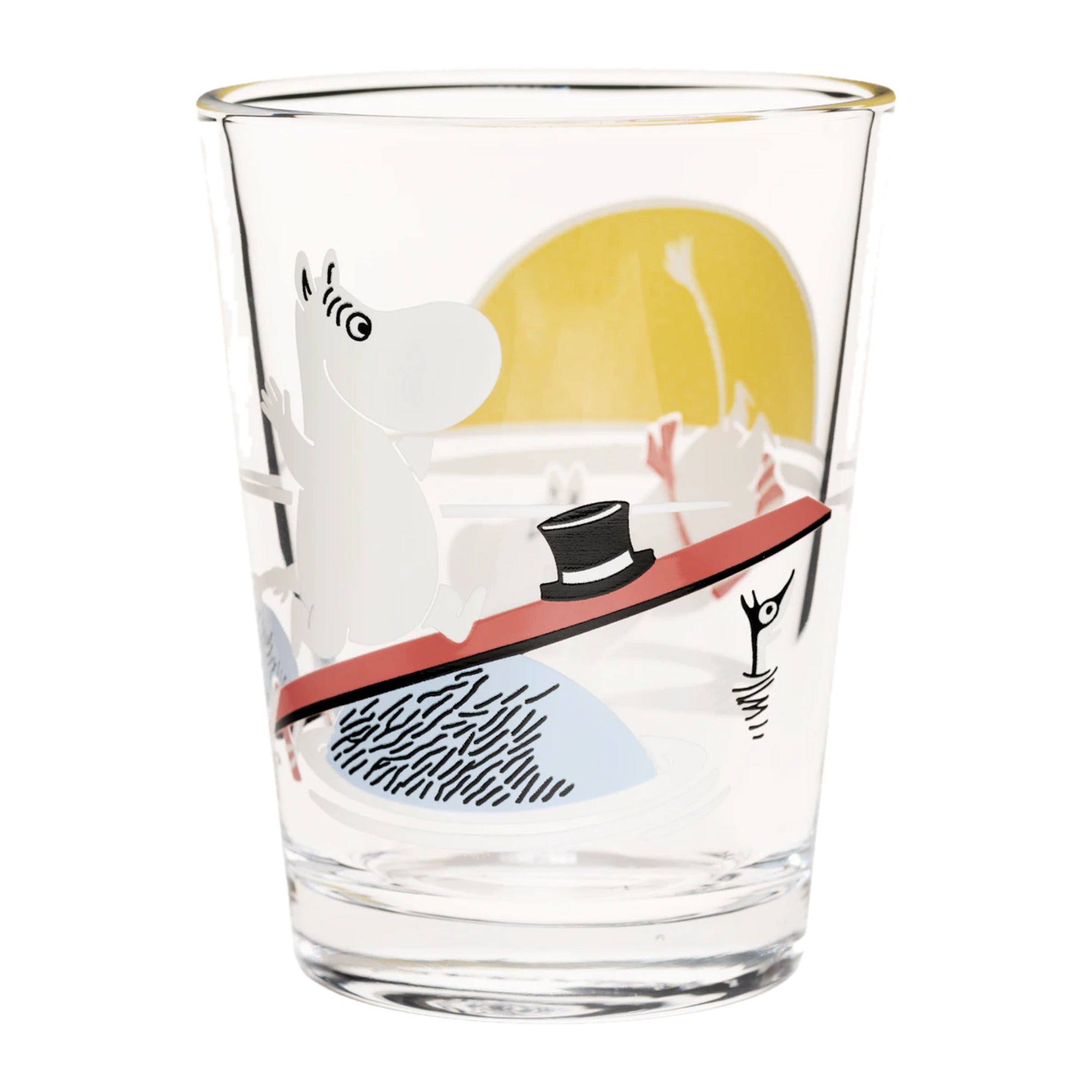 Moomin Drinking Glass 22cl Evening Swim – product photo